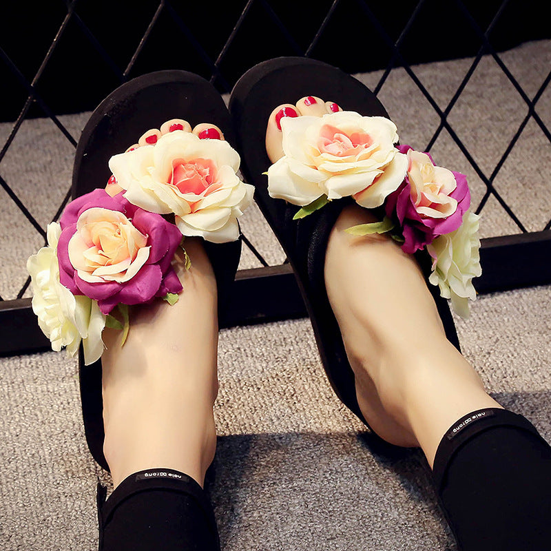 Flower Lady Sandals, Sponge Cake And Herringbone Shoes