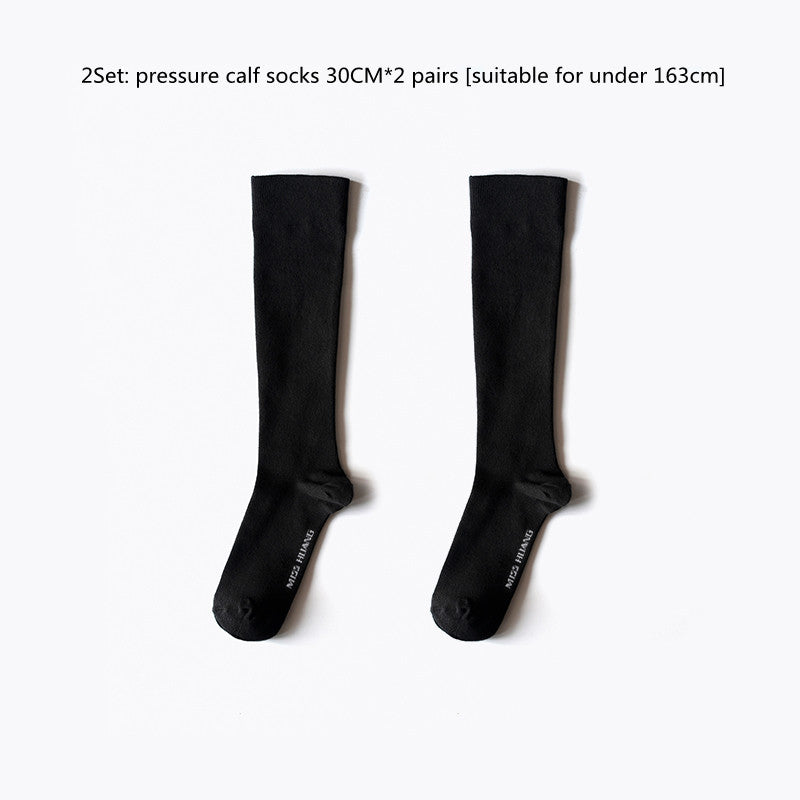 Double Segment Pressure Thin Leg Women's Tube Socks