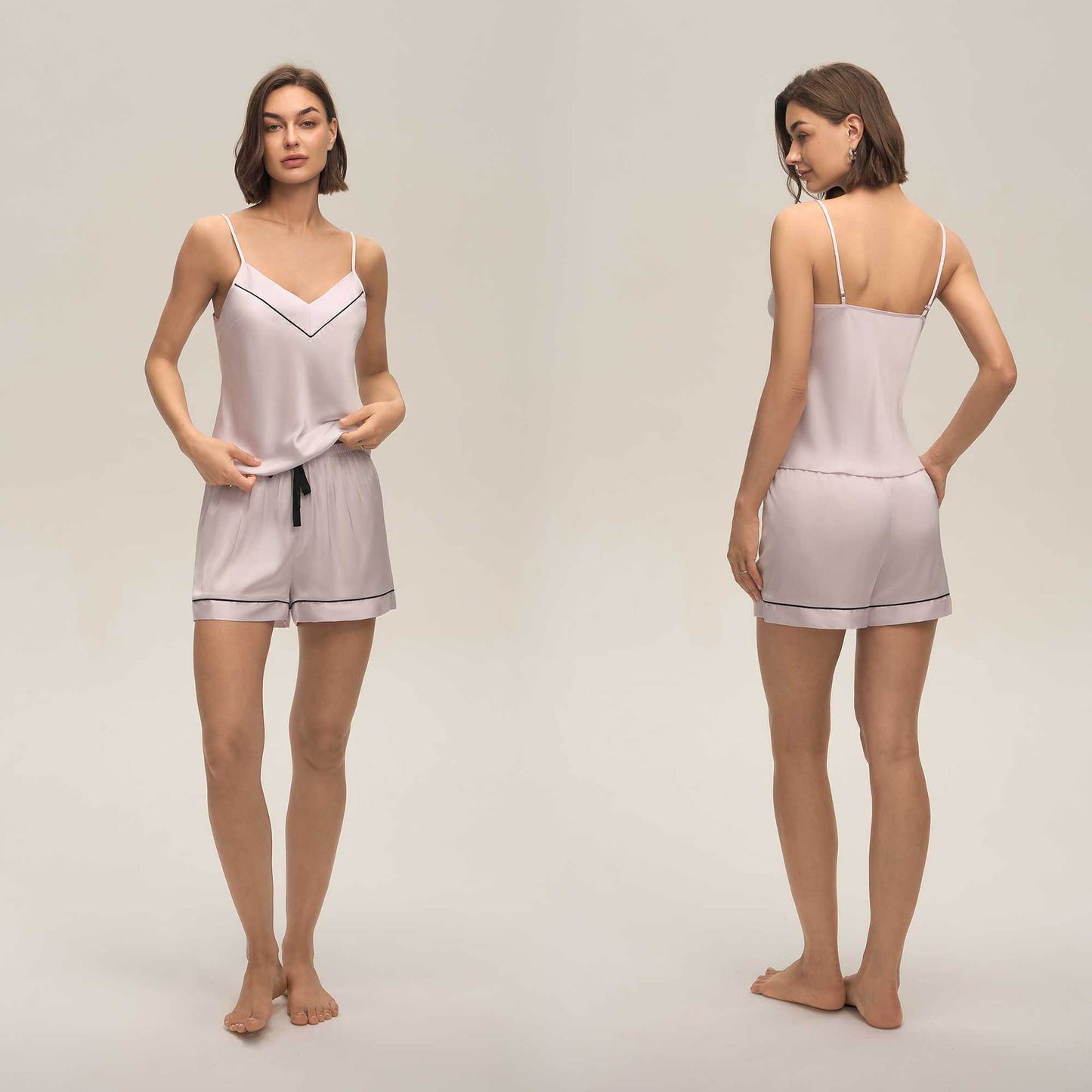 Suspender Shorts Set Two Piece Pajama And Loungewear Set