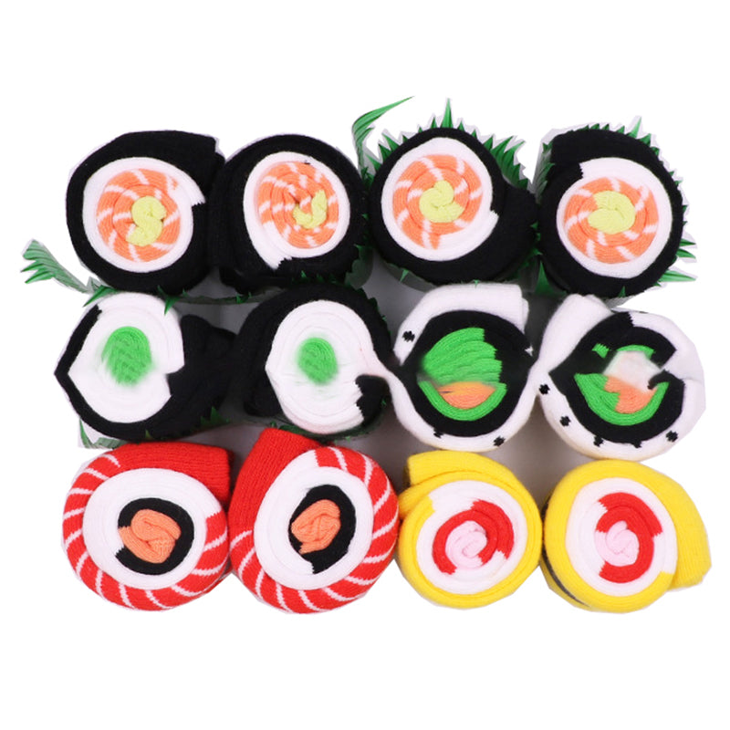 Medium Tube Breathable Combed Cotton Sushi Socks Box