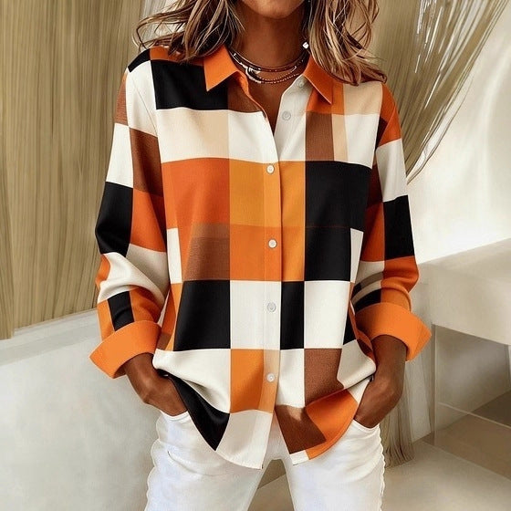 Summer Mysterious Totem Print Long Sleeve Shirt Women's Top