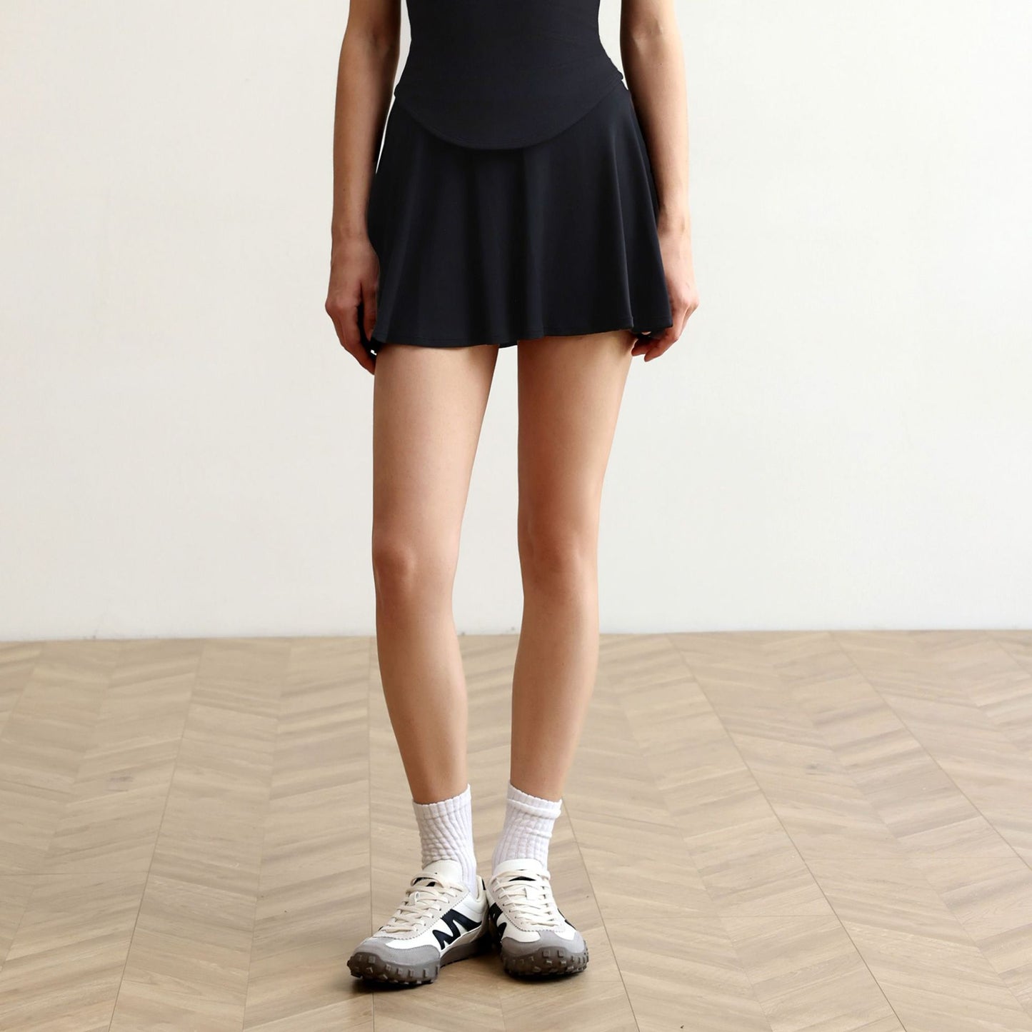 High Waist Running Sports Short Skirt Women Fake Two Pieces