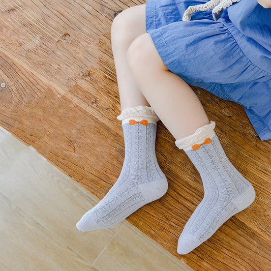Children's Fashion Lace Cartoon Bear Baby Socks