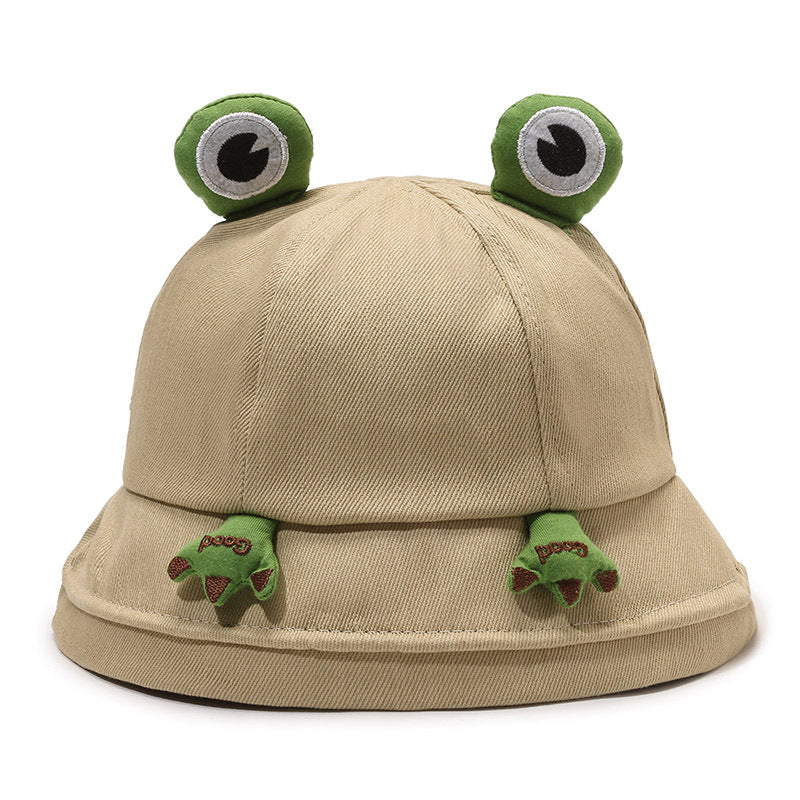 Cute Cartoon Frog Female Fisherman Hat