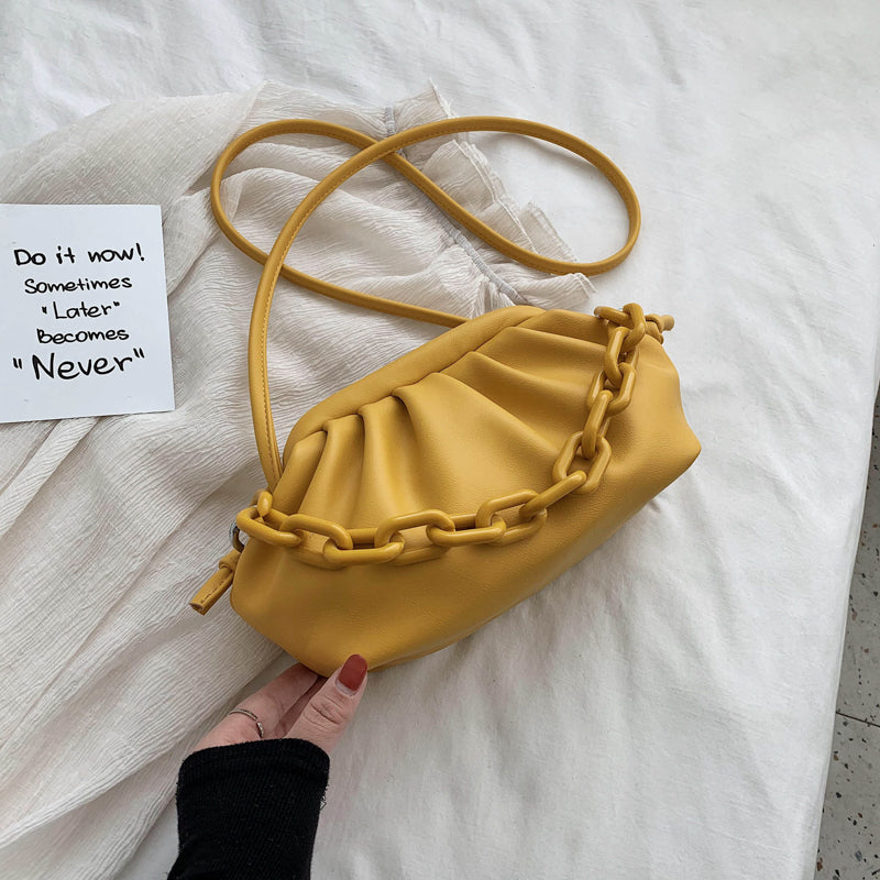 Versatile one shoulder slug fashion cloud bag