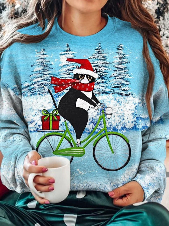 Women's Loose Casual Comfortable Versatile Daily Printing Sweater