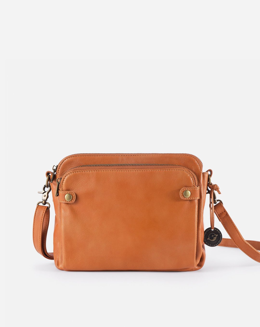 New Three Layer Leather Messenger Bag