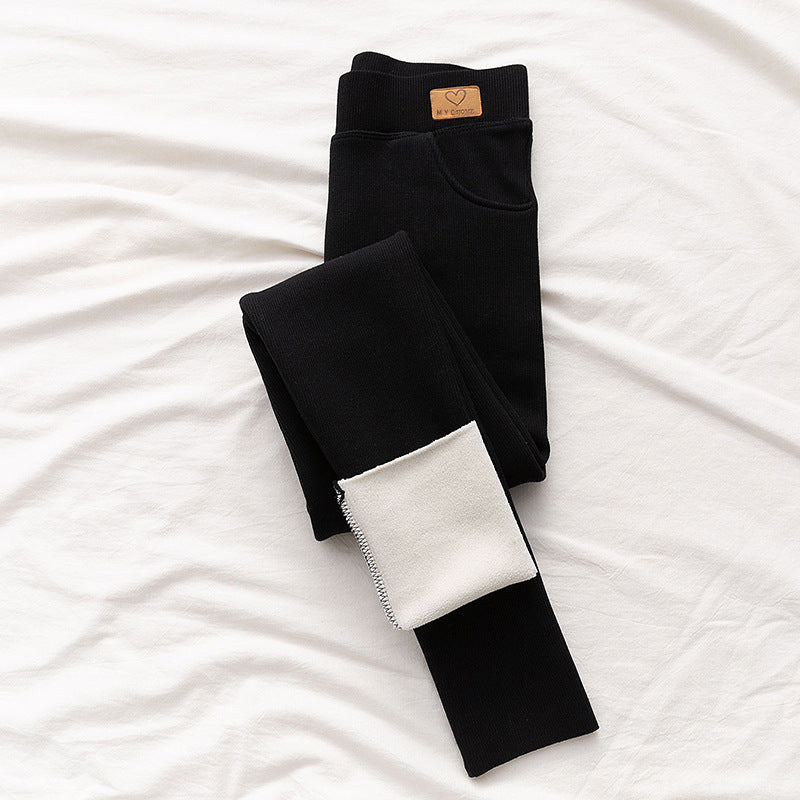 Women Leggings High Waist Pockets To Keep Warm