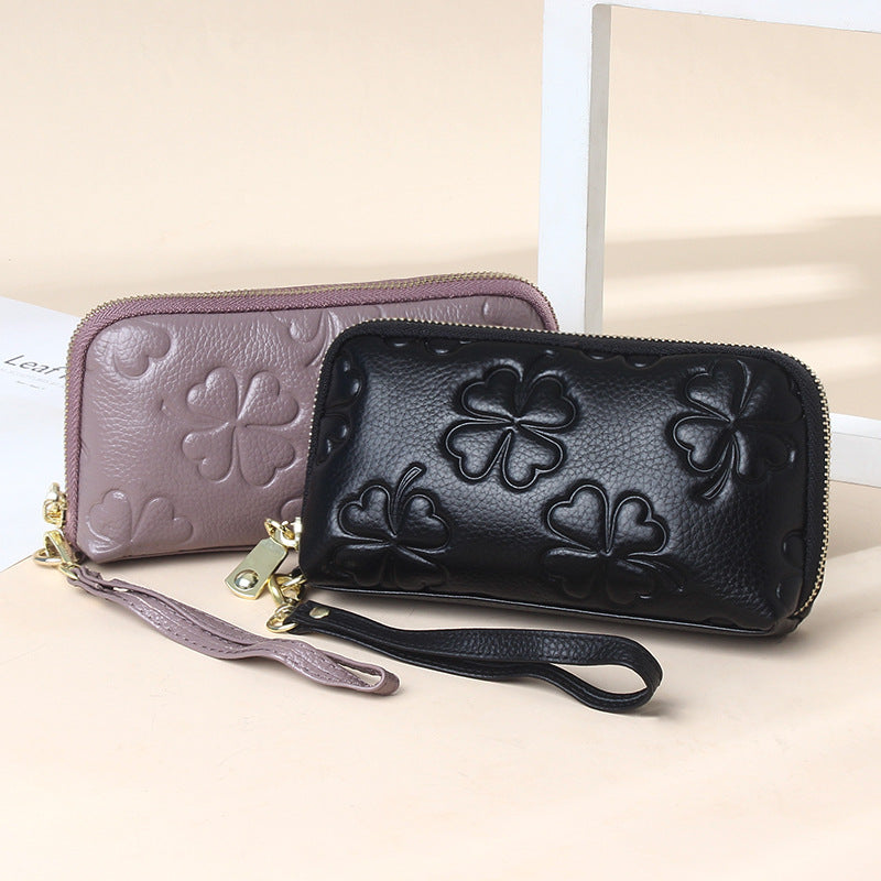 Women's Fashion Head Layer Cowhide Clutch Bag