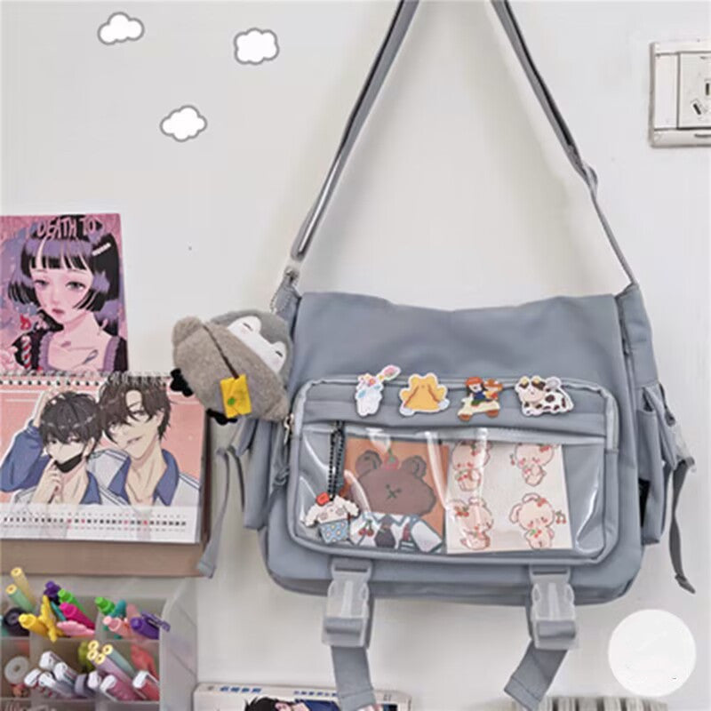 Harajuku Female Student Crossbody Bag Retro One Shoulder Bag Female