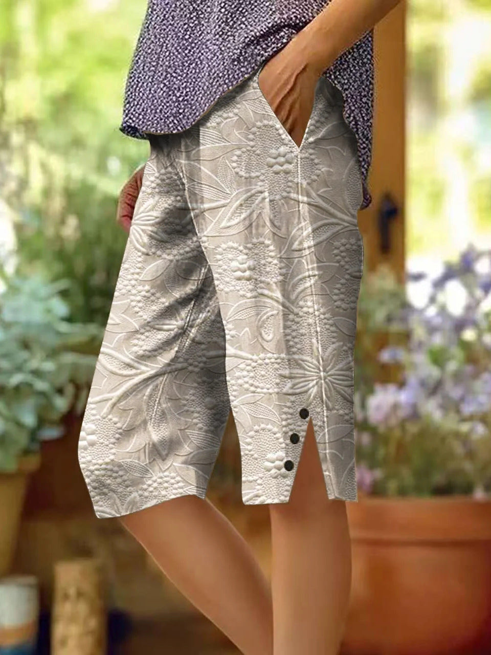 Women's Fashion Personalized Floral Casual Shorts