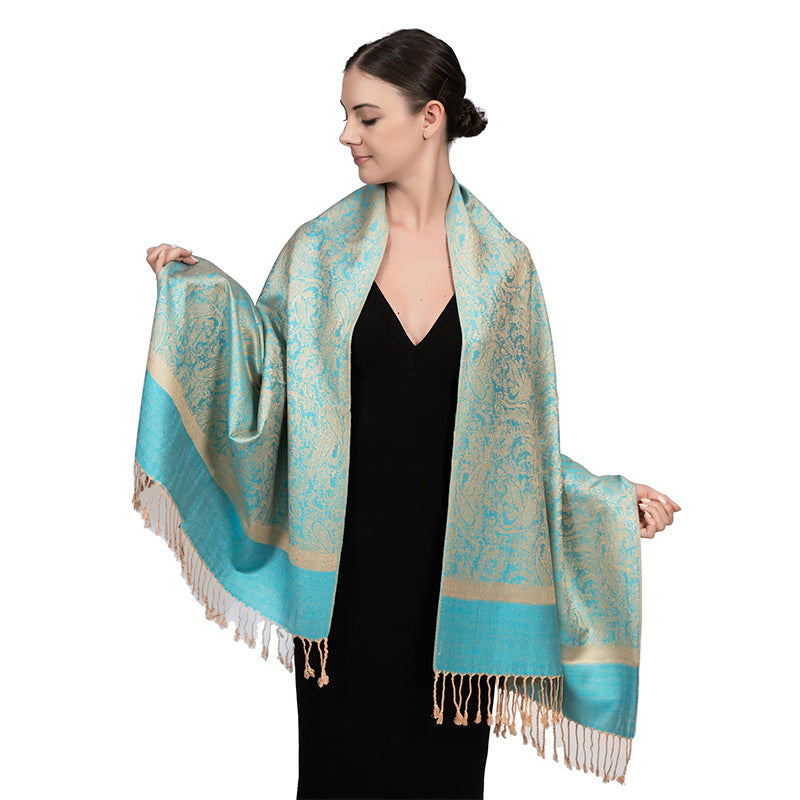 New Lightweight Luxury Shawl For Women A Faux Cashmere Wrap Style Scarf