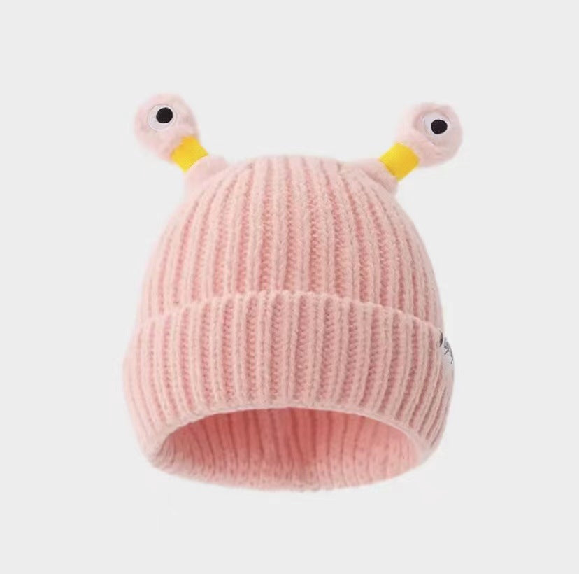 Cute Luminous Autumn And Winter Warm Ear Protection Wool Korean Cartoon Fashion All-matching Knitted Hat