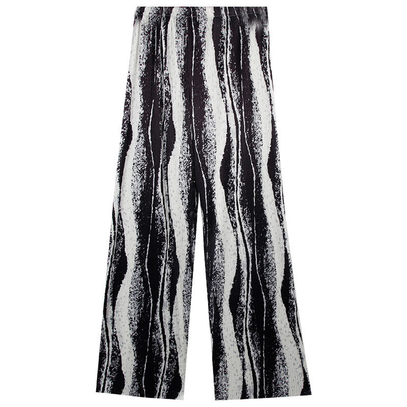 Spring And Summer Women's Wide-legged Pants High Waist Pleated