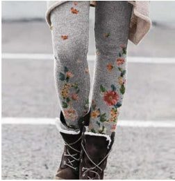 European And American New Pants Spring Printing Fashion Slimming