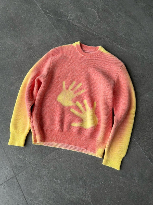 American-style Retro Long-sleeve Knit Sweater