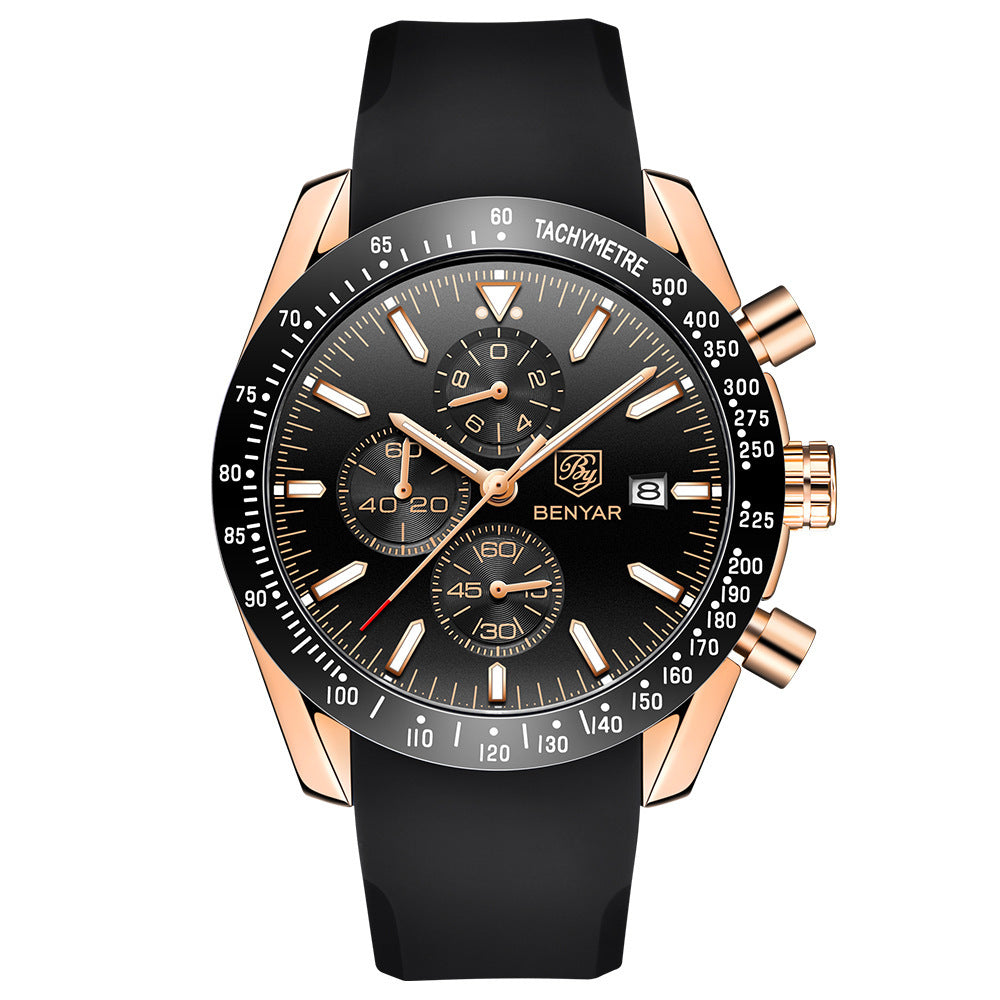 Binya explosion watch male quartz watch multi-function