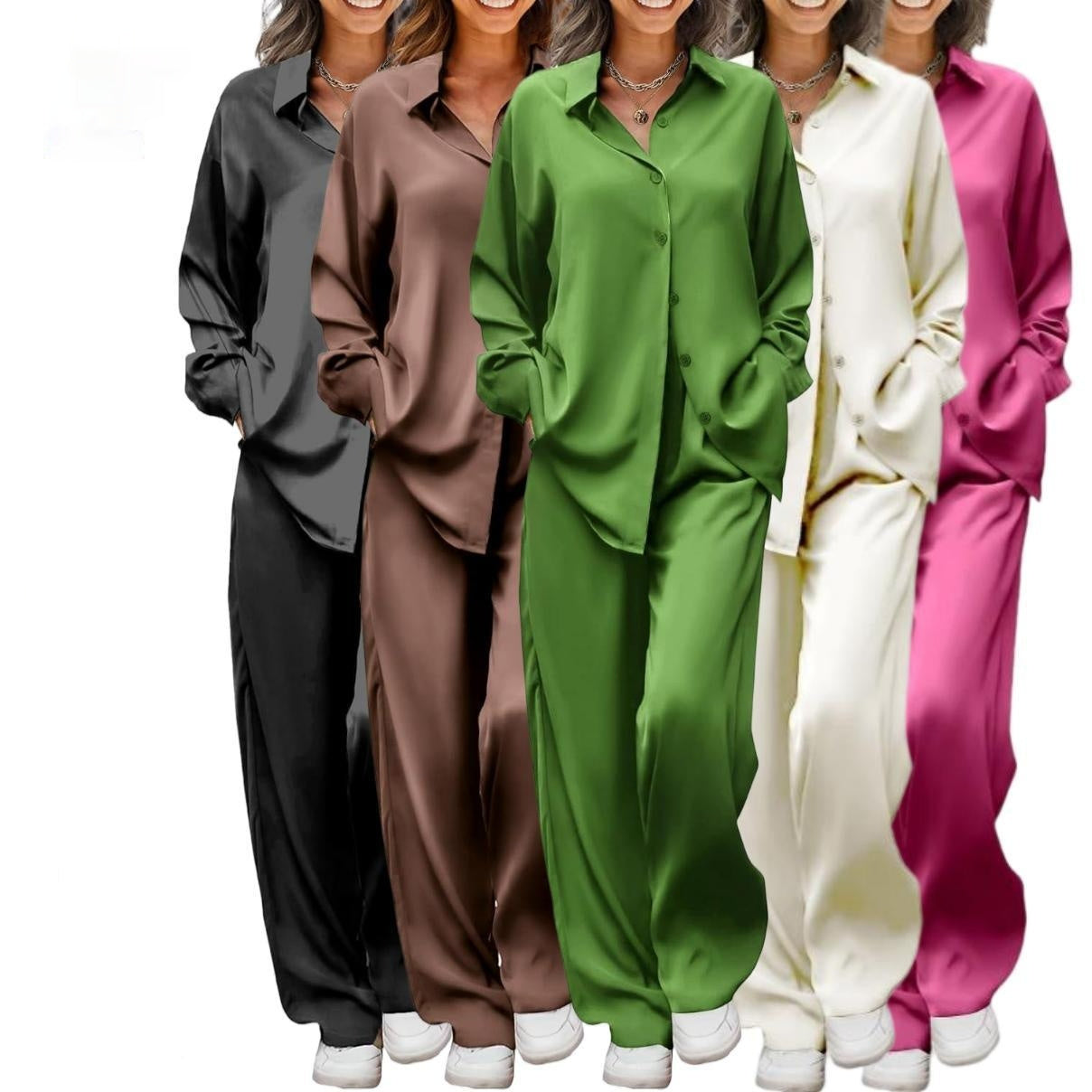 Casual Relaxed And Minimalist Long Womens Suit