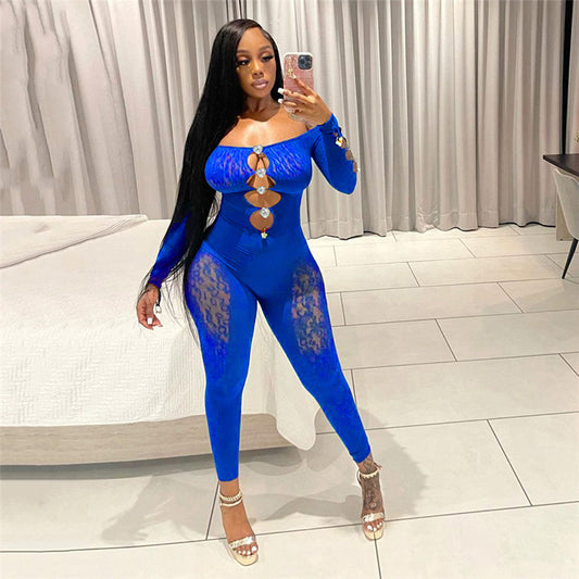 Autumn Women's High Waist Pants Short Bodysuit