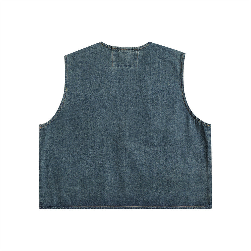 Men's American-style Functional Tactical Pocket Loose-fitting Waistcoat