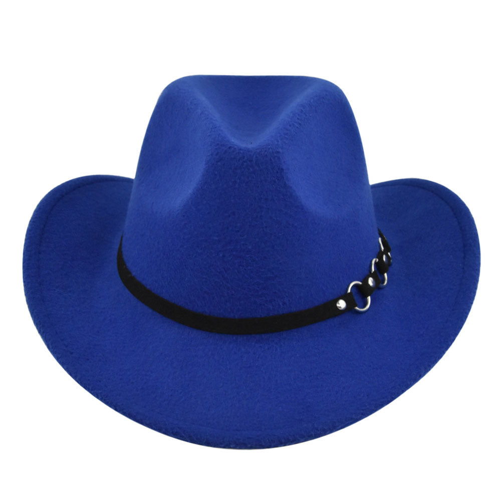 Retro Ethnic Vintage Jazz Denim Felt Hat