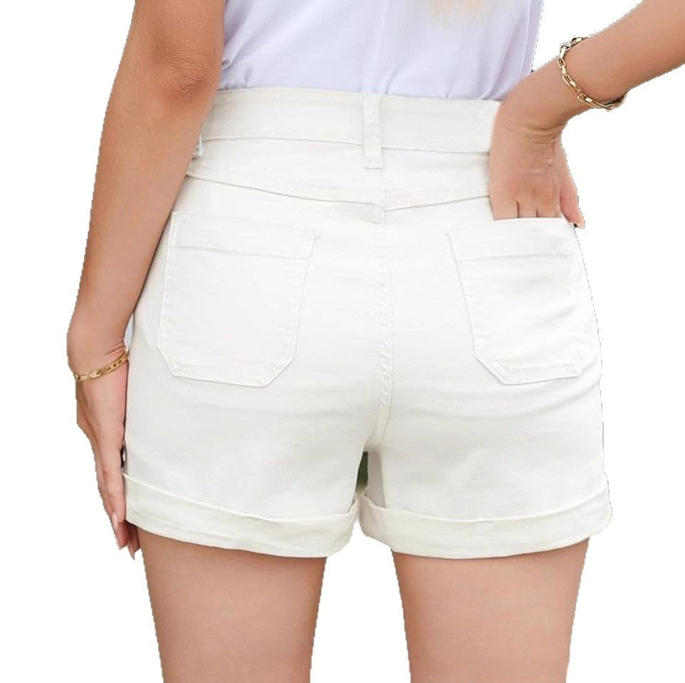 Women's Fashion High Waist Denim Shorts