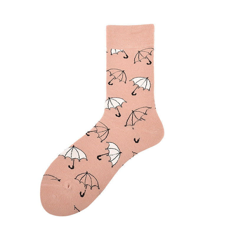 Creative Couple Cotton Mid-high Socks