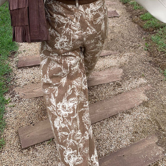 Vintage Straight Wide Leg Jeans
