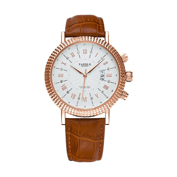 Calendar watch male quartz watch business casual fashion foreign trade watch