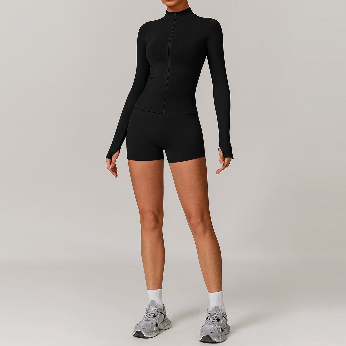 European And American Seamless Beauty Back Yoga Clothes Suit Running Quick-drying
