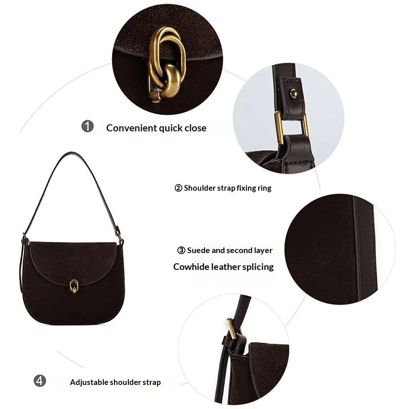 Large-capacity Underarm Commuter Shoulder Bag