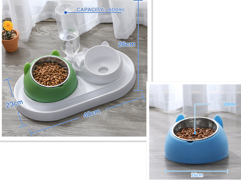 Cat Bowl Dog Bowl Food Bowl To Protect The Cervical Spine Stainless Steel Dog Bowl