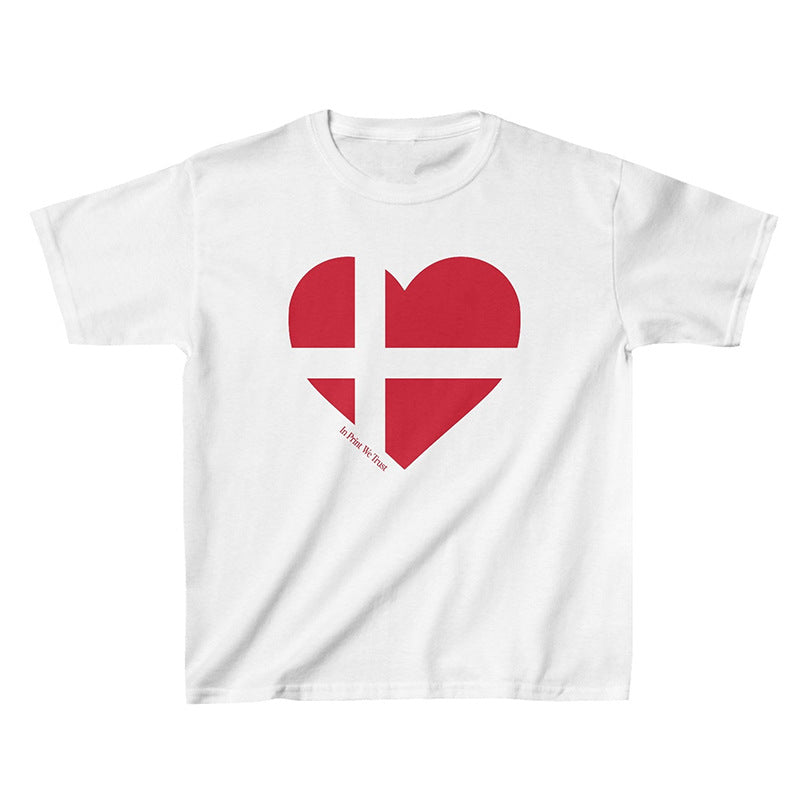 Slim-fit Sexy Gothic Cropped T-shirt