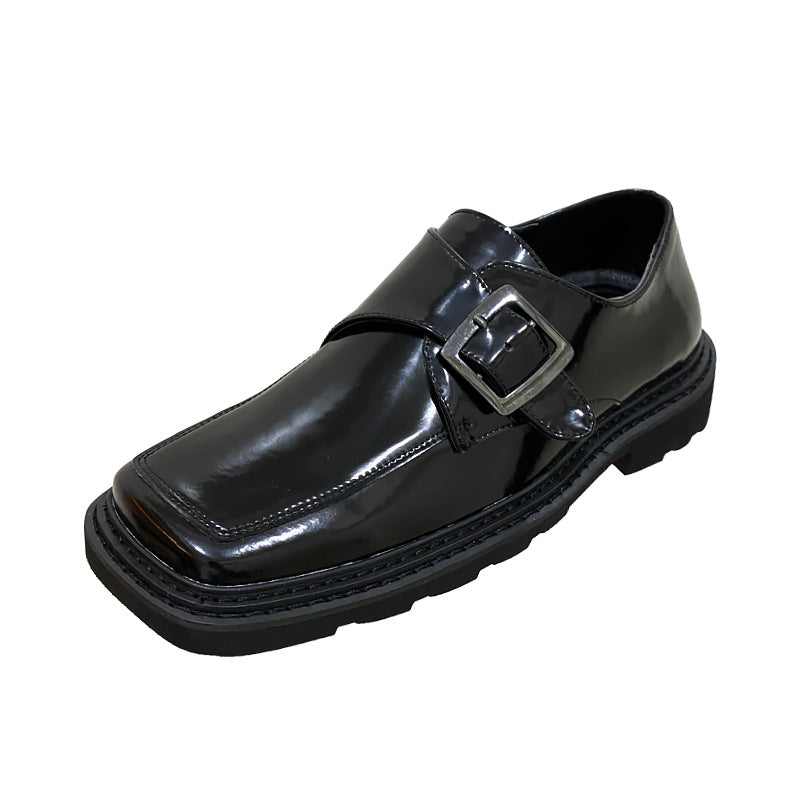 Men's Toe Flat Shiny Casual Shoes