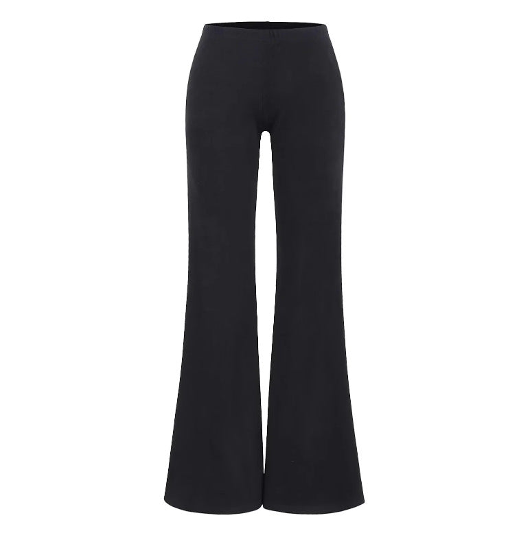 Sleeveless Long-Sleeve Draped Knit Flare Pants Set