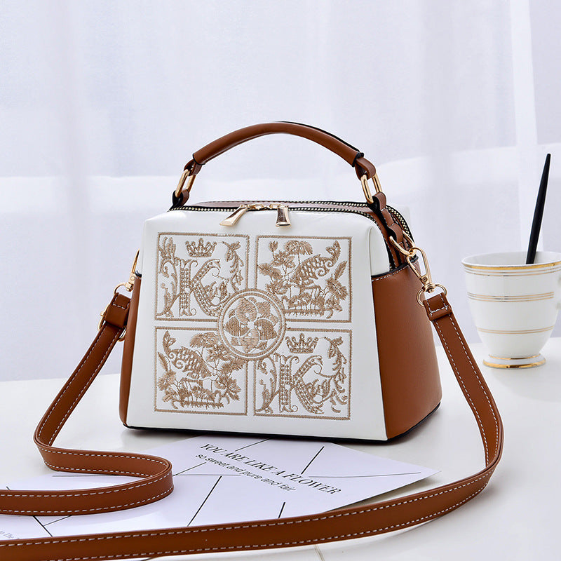 Dame Skuldertaske Crossbody Broderi