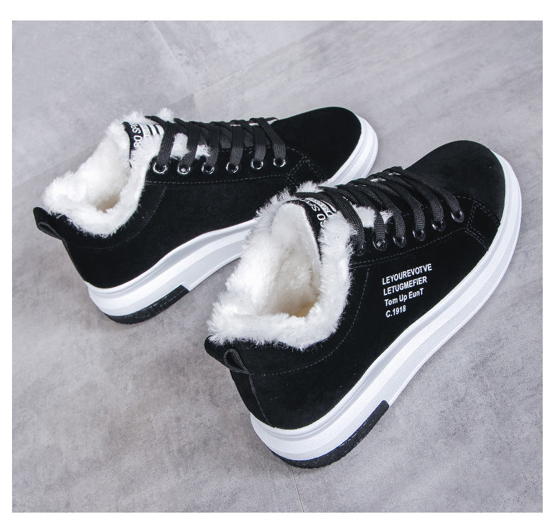 Plus velvet thick warm board shoes
