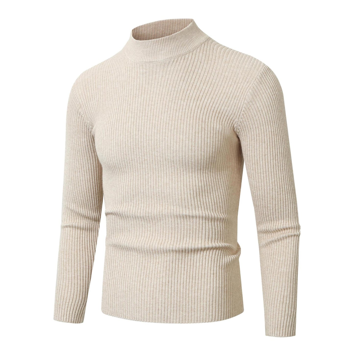 Fashion Personality Male Striped Base Knitted Sweater