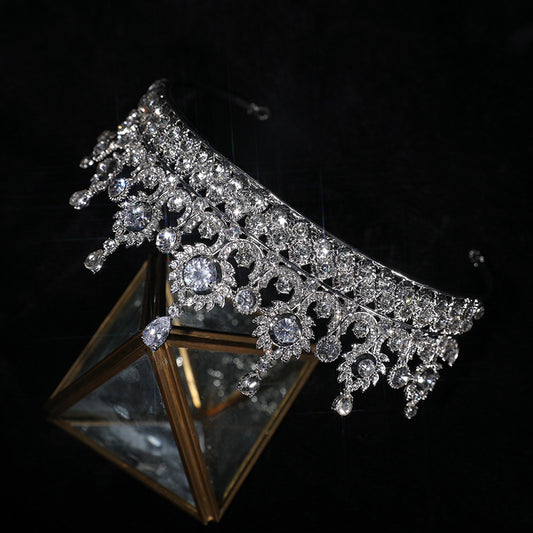 Zircon Crown Wedding Hair Accessories Catwalk Bride
