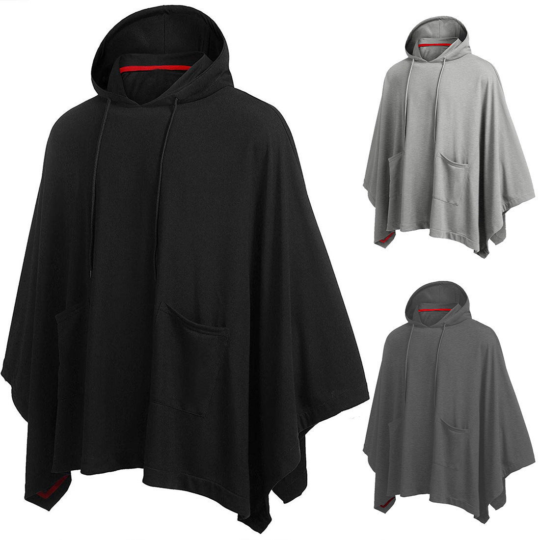 Men's Fashion Hooded Cape Coat Cloak