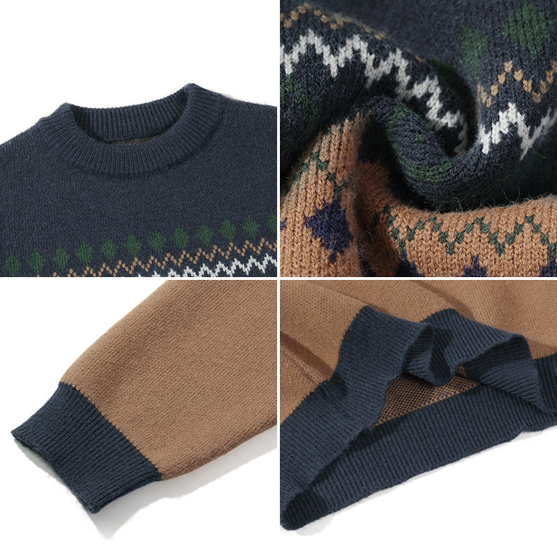 autumn and winter new retro Harajuku style sweater