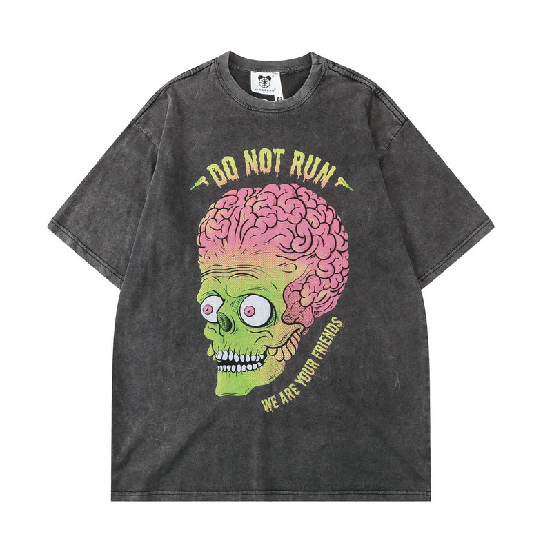American High Street Retro T-Shirt Half Sleeve Men