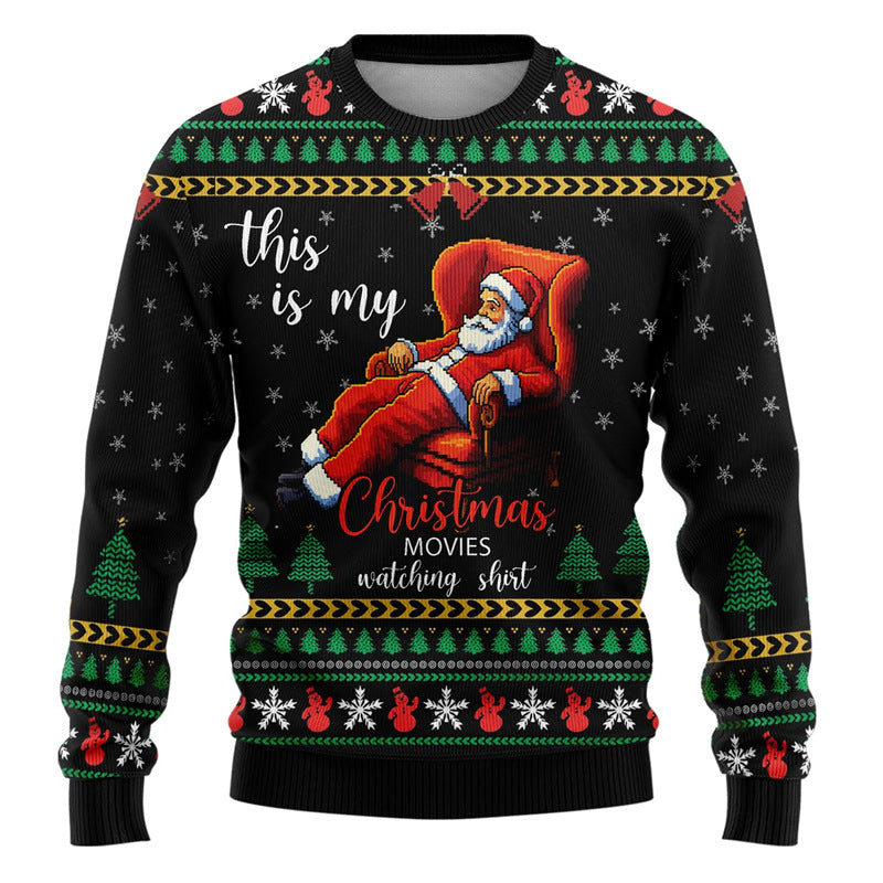 printed Ugly Christmas Sweater For Men 3D