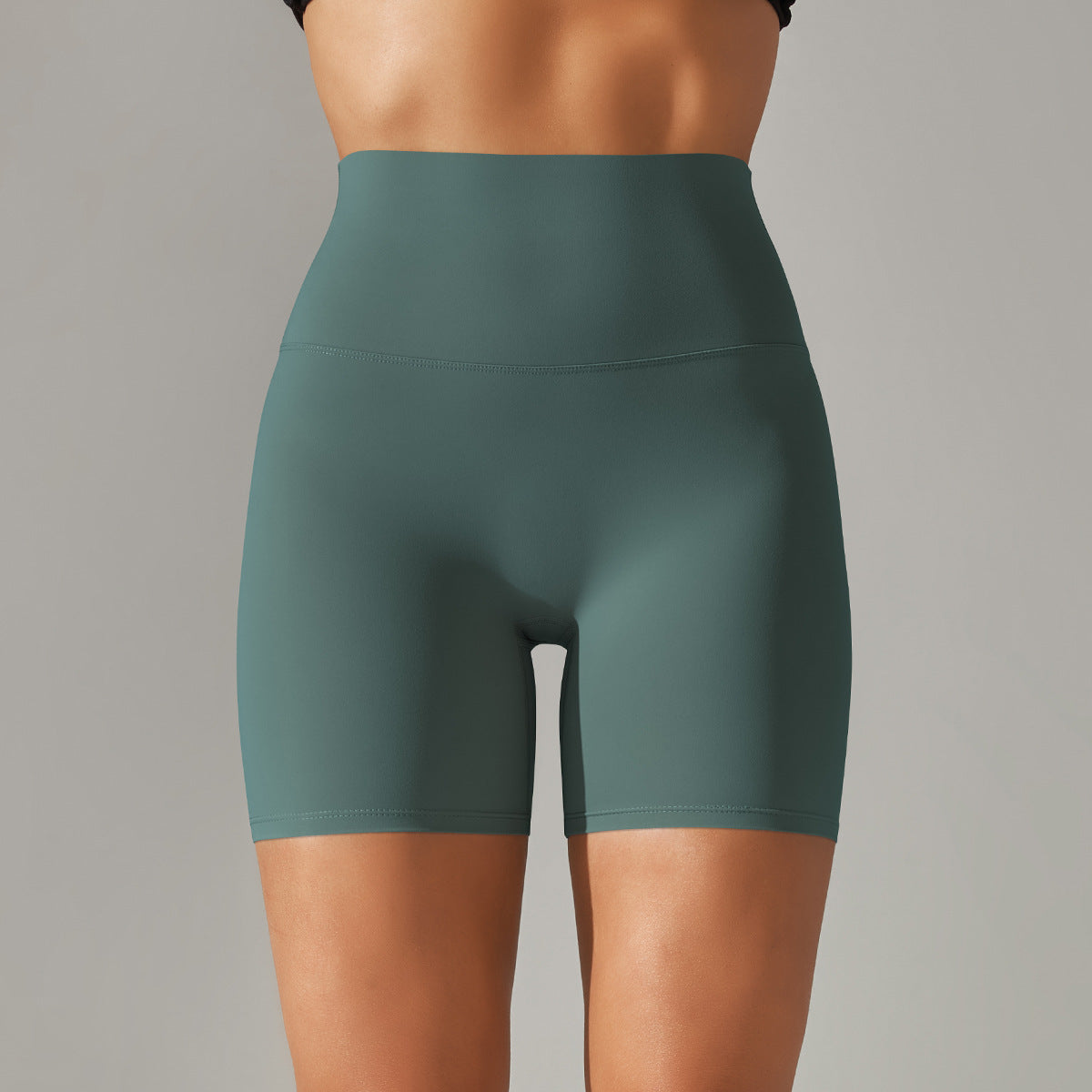 High Waist Peach Hip Tight Belly Trimming Sports Short Shorts