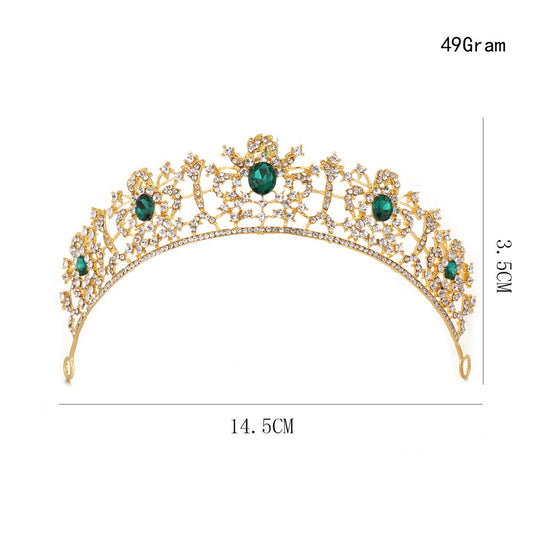 Big Crown European Baroque Wedding Princess Hair Accessories Vintage