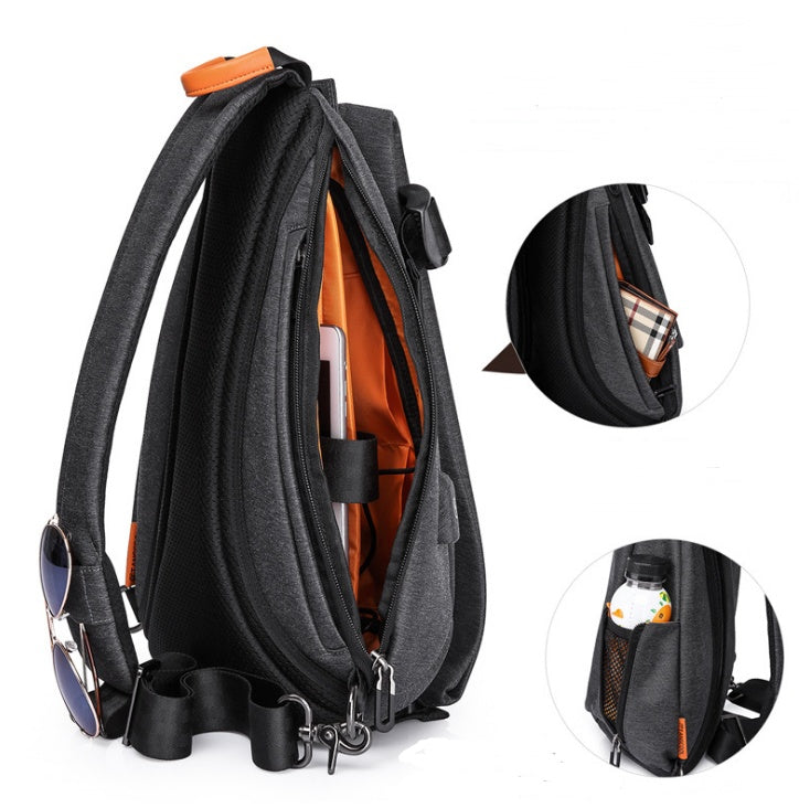 Shoulder bag fashion chest bag men's oxford diagonal bag tide brand sports bag