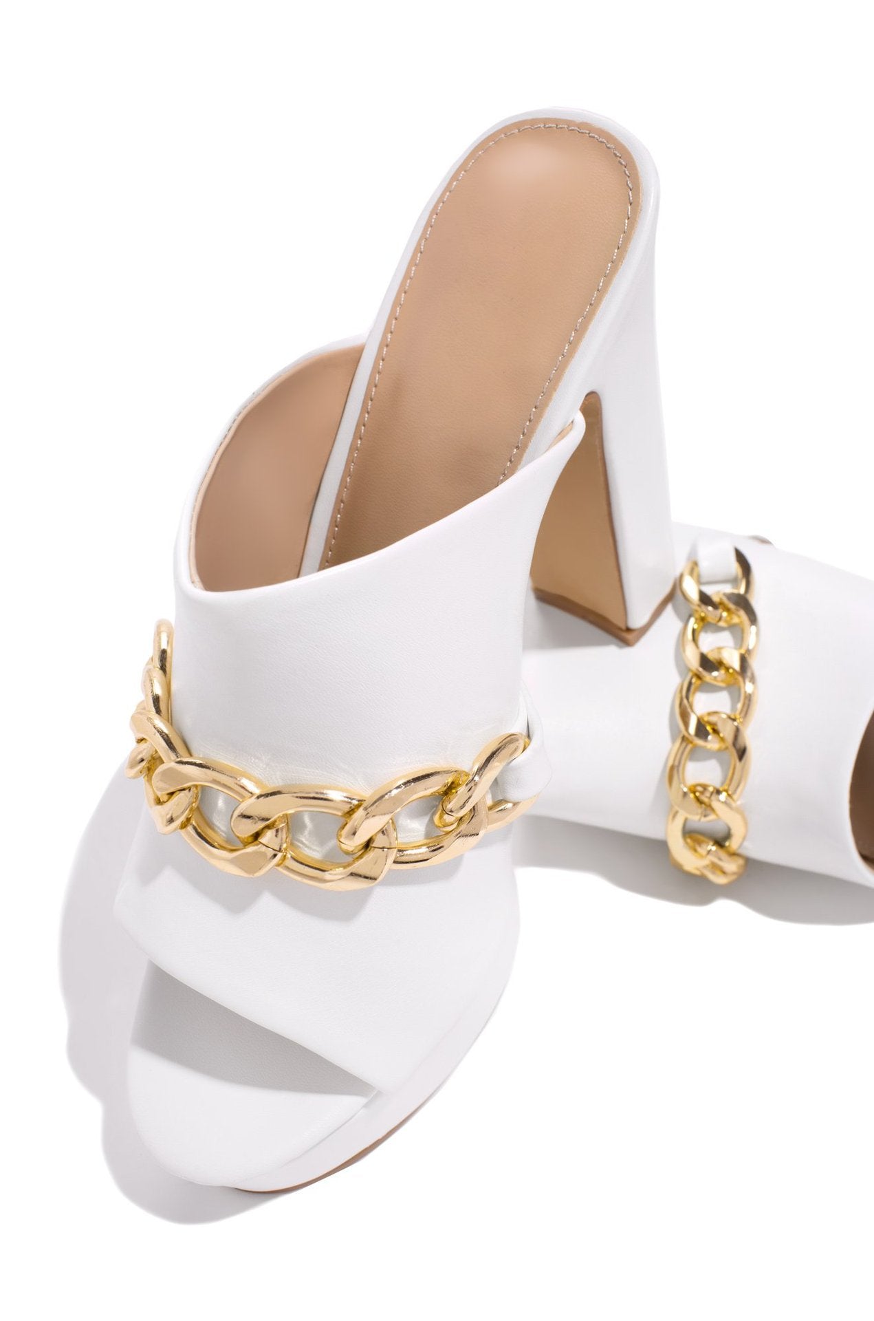 Water Platform Metal Chain Outdoor Slippers