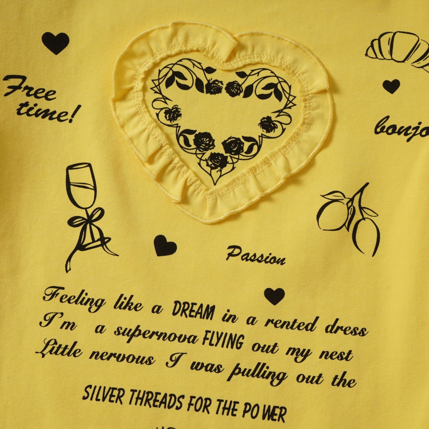 Heart Printing Ins Summer Personalized Minority Loose Women's Short Sleeve
