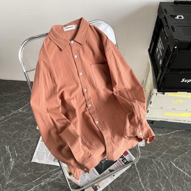 Men's Hong Kong Style Trendy Loose Casual Shirt
