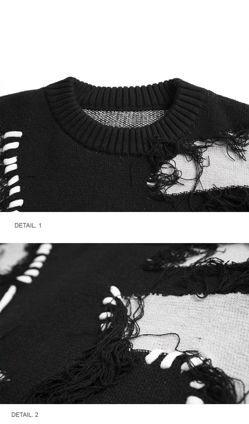 Original Retro Dark Lazy Sweater Knitted
